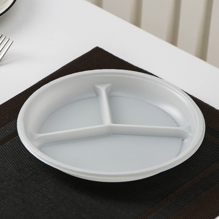 Набор одноразовой посуды "Биг-Пак №2" на 6 персон, цвет белый