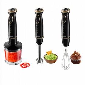 

Блендер Redmond RHB-2981, погружной, 800/1300 Вт, 0.5/0.6 л, 5 скоростей, режим турбо, чёрный 9068