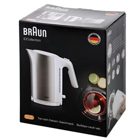 

Чайник электрический Braun WK5100WH, сталь, 1.7 л, 2400 Вт, белый