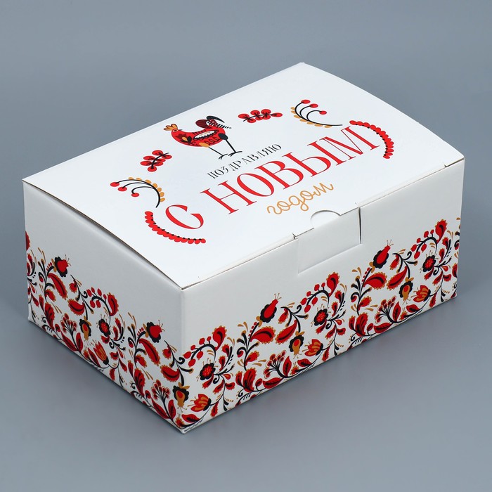 коробка складная 22 × 15 × 10 см Коробка складная «Народная», 22 × 15 × 10 см