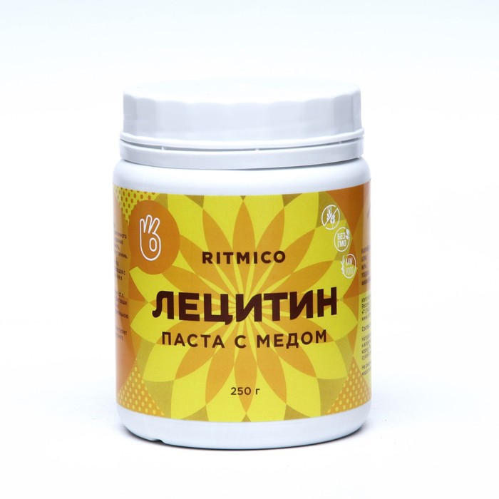 Лецитин паста с мёдом Ritmico, 250 г