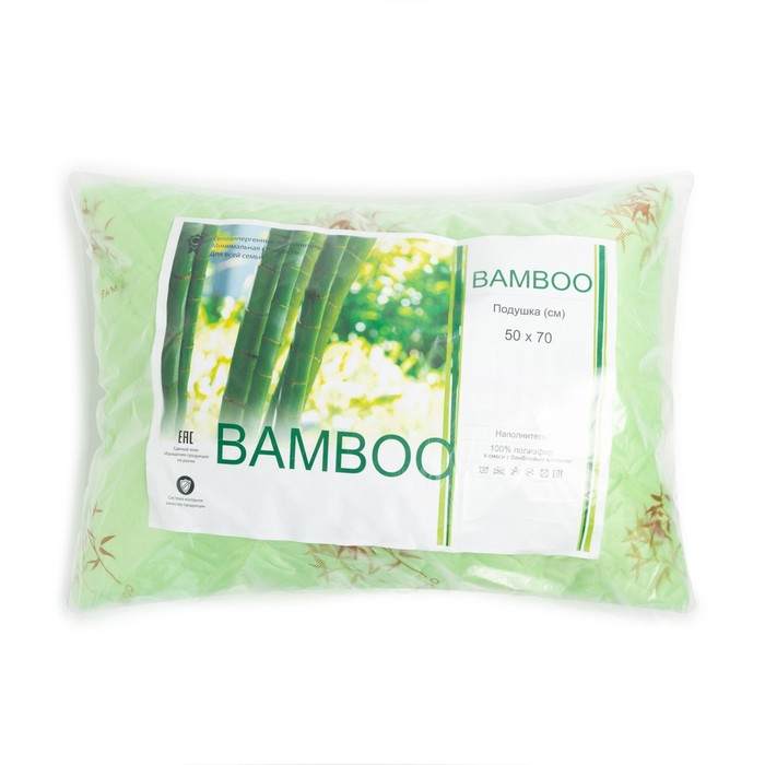 Подушка Бамбук ультрастеп, размер 50х70 см, полиэстер 100%