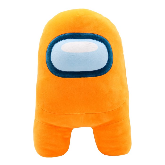 Плюшевая игрушка-фигурка Among us супермягкая, 40 см, оранжевая