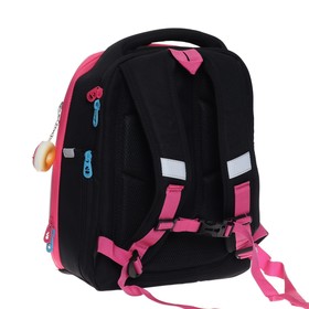 

Рюкзак каркасный Grizzly, 36 х 29 х 18 см, с брелоком, чёрный