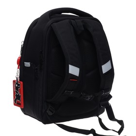 

Рюкзак каркасный Grizzly, 36 х 29 х 18 см, с картхолдером, чёрный/синий