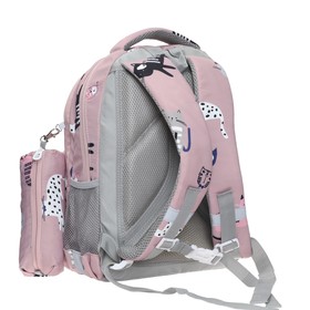 

Рюкзак школьный Grizzly "Котята розовые", 40 х 27 х 20 см, эргономичная спинка, отделение для ноутбука