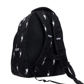 

Рюкзак школьный Grizzly "Кошка на чёрном", 39 х 30 х 20 см, эргономичная спинка, отделение для ноутбука