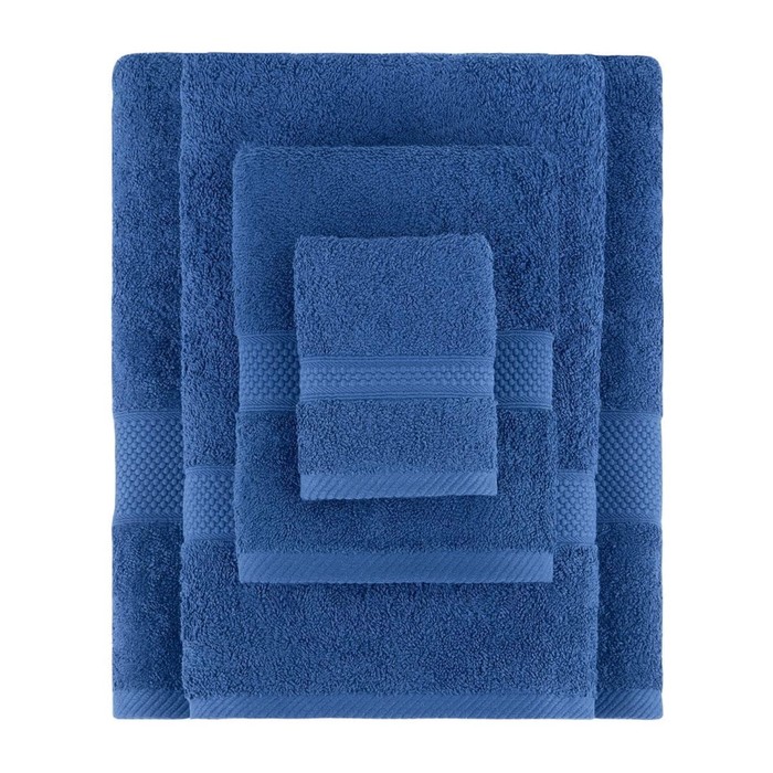 Полотенце Arya Home Miranda Soft, размер 70x140 см, цвет темно-синий полотенце arya с бахромой 70x140 isabel soft экрю