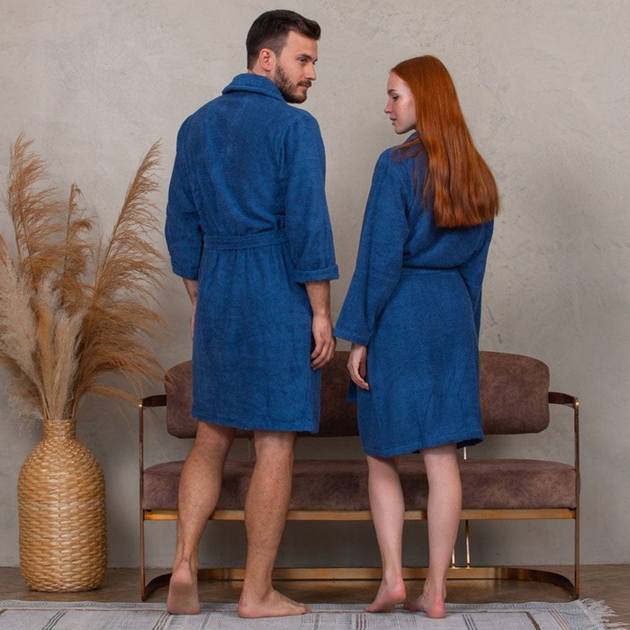 

Халат унисекс, размер XXL, цвет синий