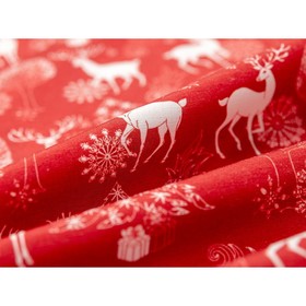 

Скатерть новогодняя, размер 140x140, цвет красный