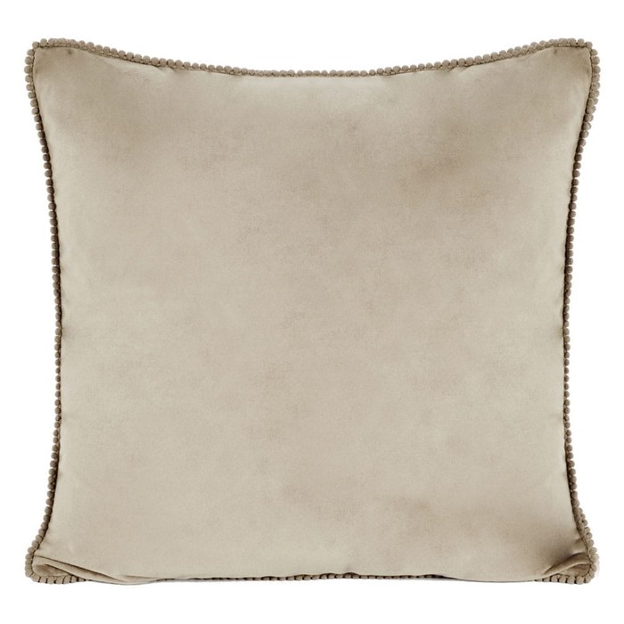 фото Велюровый чехол для подушки, размер 45x45 см, цвет серо-коричневый arya home