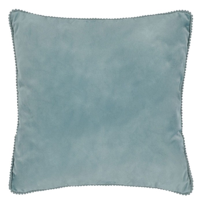 Велюровый чехол для подушки, размер 50x50 см, цвет темно-бирюзовый