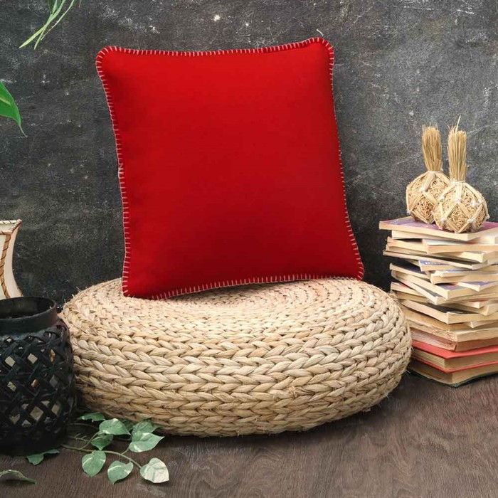 Чехол для подушки, размер 45x45, цвет красный