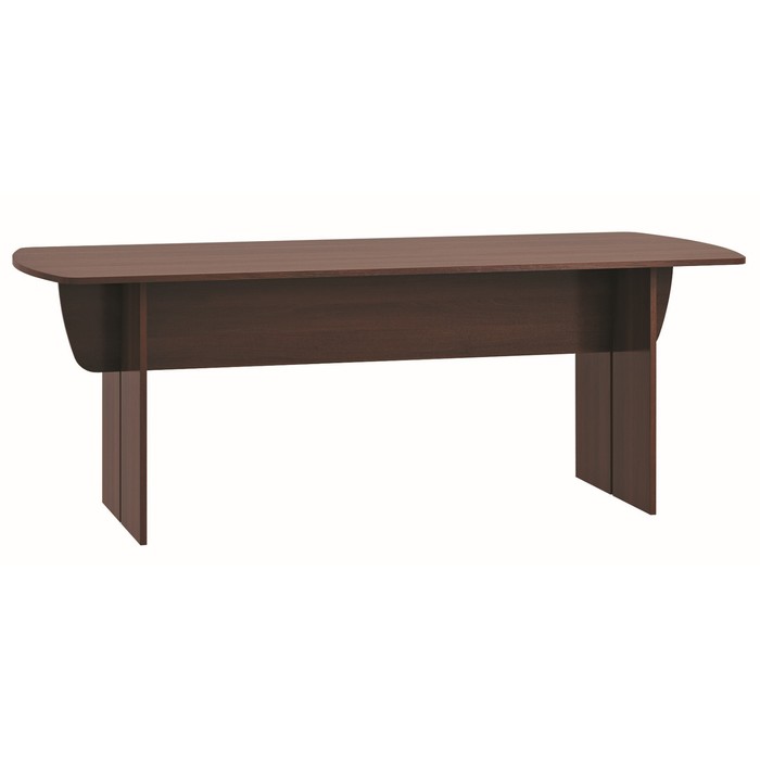 Стол для заседаний, 2104 × 904 × 750 мм, цвет орех мария луиза письменный стол 1400 × 600 × 750 мм цвет орех мария луиза