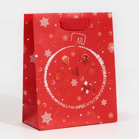 Пакет ламинированный вертикальный «Новогодняя заря», 12 × 15 × 5,5 см Ош