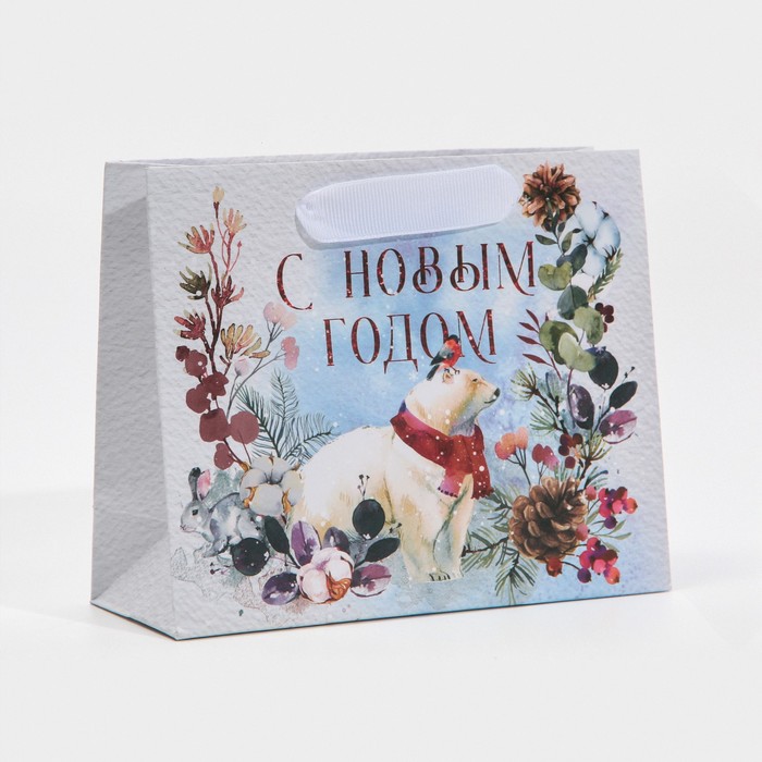 Пакет ламинированный горизонтальный «Мишка», 15 × 12 × 5,5 см пакет ламинированный горизонтальный beautiful s 12 × 15 × 5 5 см дарите счастье