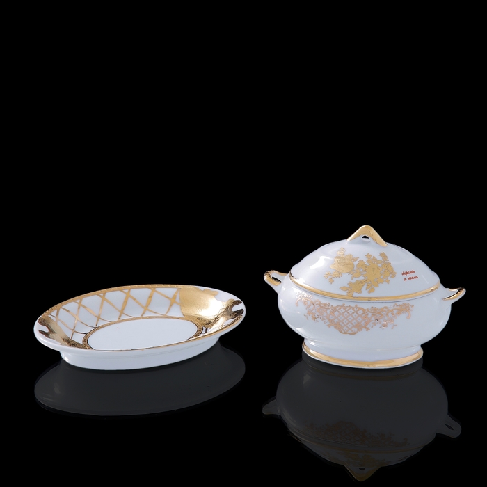 Сахарница с блюдцем "Мелисса"