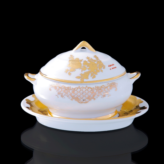 Сахарница с блюдцем "Мелисса"