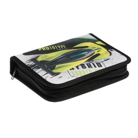 

Пенал 1 секция Hatber "Autosport", 140 х 200 мм, 2 откидные планки, ткань