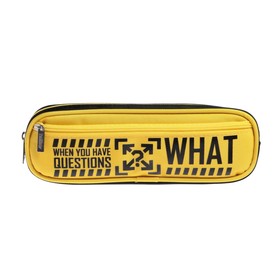 

Пенал мягкий 2 отделения Hatber "What", 80 х 220 х 45 мм