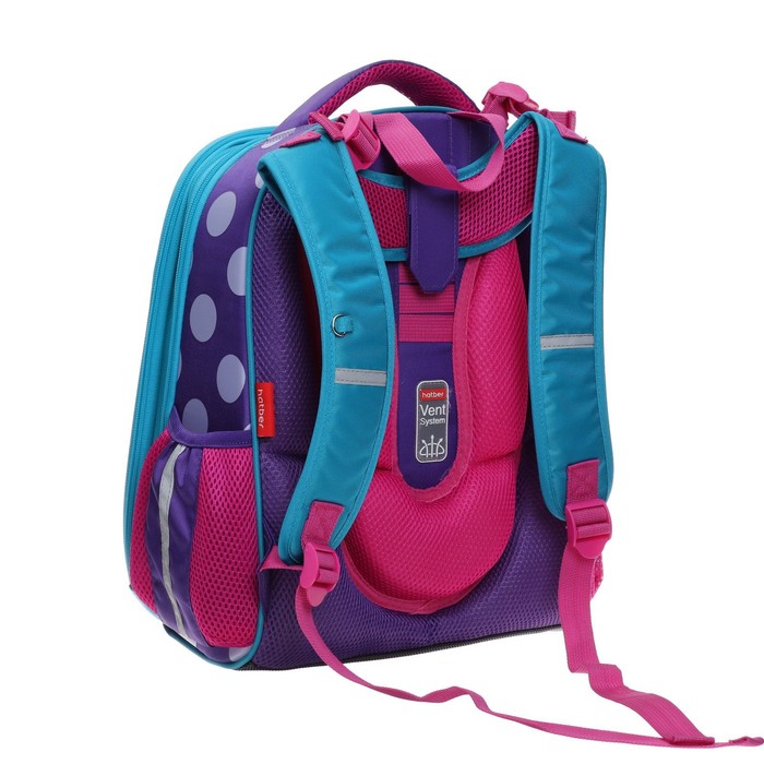 

Рюкзак каркасный 37 х 29 х 17 см, Hatber Ergonomic Classic, Ice cream, фиолетовый/голубой NRk_71126