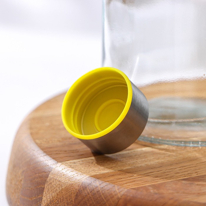 фото Бутыль стеклянная для соусов и масла «бурро», 1,1 л, 10×25 см