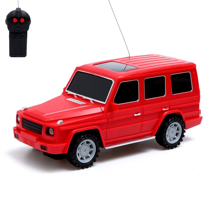 Машина радиоуправляемая «Внедорожник», на батарейках, цвет красный радиоуправляемая машина армия россии ар 02001 патрульный внедорожник