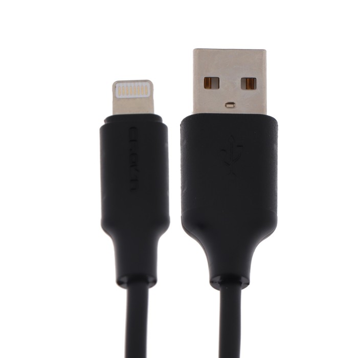 

Кабель Crown CMCU-3016L, Lightning - USB, 2 А, 1 м, зарядка/передача данных, чёрный