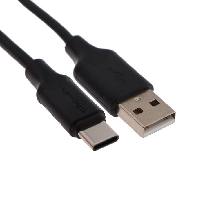 

Кабель Crown CMCU-3016C, Type-C - USB, 2 А, 1 м, зарядка/передача данных, черный