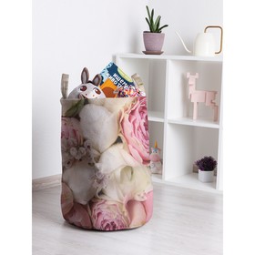 Корзина для игрушек «Розовый букет, размер 35х50 см