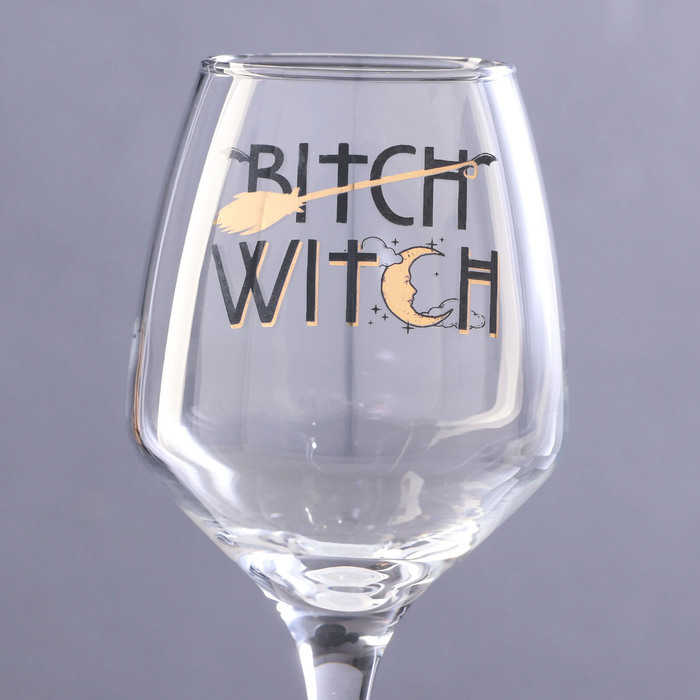 Бокал для вина "Bitch Witch" 350 мл