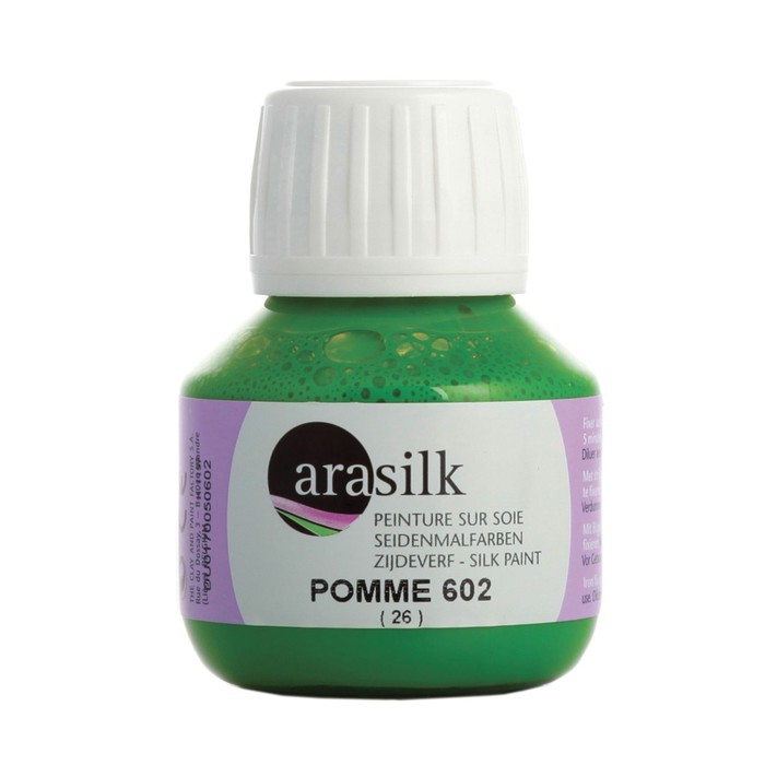 

Краска для шелка H Dupont Arasilk, 50мл (602 зеленое яблоко)