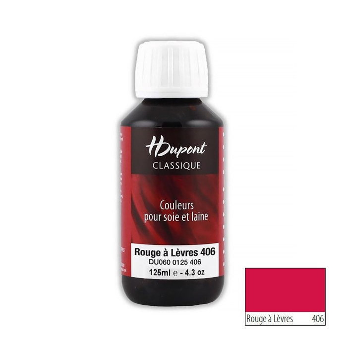 

Краска для шелка H Dupont Classiс, 125мл (406 красная помада)