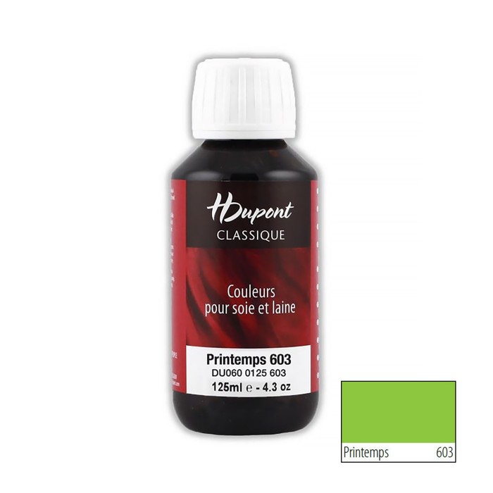 

Краска для шелка H Dupont Classiс, 125мл (603 весенний зеленый)
