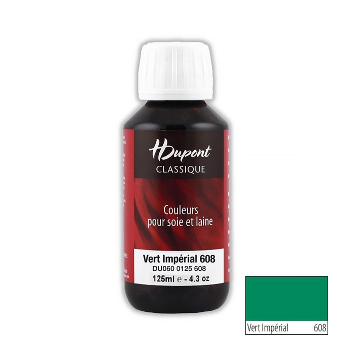 

Краска для шелка H Dupont Classiс, 125мл (608 императорский зеленый)