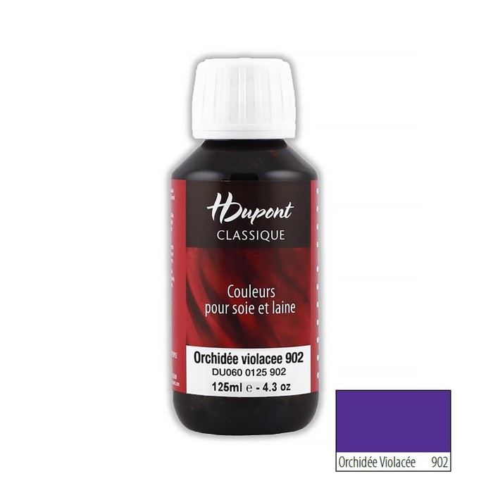 

Краска для шелка H Dupont Classiс, 125мл (902 фиолетовая орхидея)