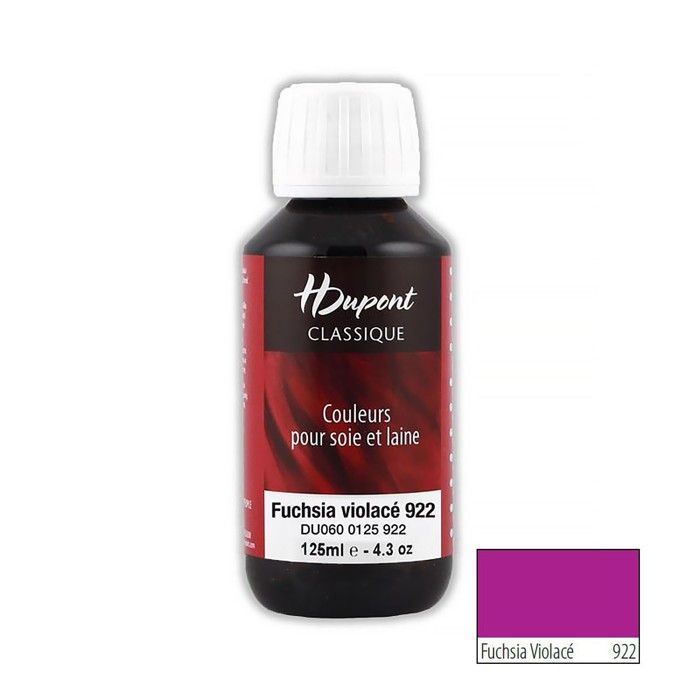 

Краска для шелка H Dupont Classiс, 125мл (922 фуксия)
