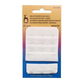 

Застежка для бюстгальтера 2x2, 50мм, белый PONY