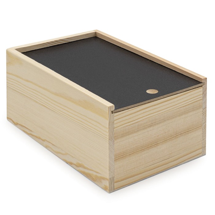 

Шкатулка деревянная с выдвигающейся крышкой, размер 20x13x9см