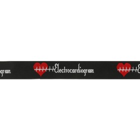 

Лента отделочная с надписью Electrocardiogram 22ммx20м