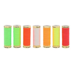 

Набор швейных нитей Sew-all 100м Неон/7 катушек, Gutermann (1)