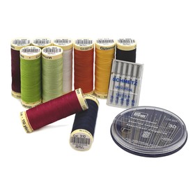 

Набор швейных ниток 100м с иголками, 10 катушек Gutermann