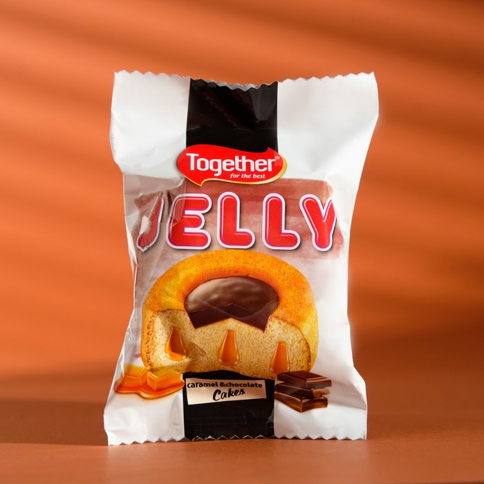 Кекс Jelly с шоколадом и карамелью, 40 г