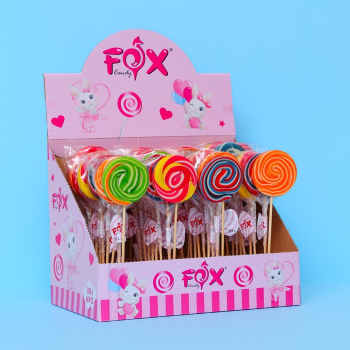 Леденцовая карамель на палочке Candy Fox 
