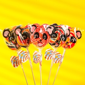 

Леденцовая карамель на палочке, Candy Fox, «Мишка», фасовка 50 шт. 30 г