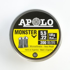 

Пули для пневматики APOLO "Monster" кал. 5.5 мм, 1.6 гр, 200 шт