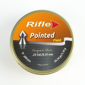

Пули для пневматики RIFLE "Field Series Pointed" кал. 6.35 мм, 1.70 гр, 200 шт