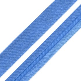 

Косая бейка 1,5 смx5м (6110 т.голубой)