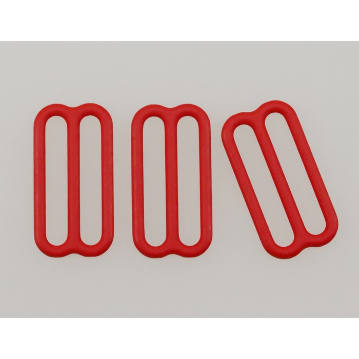 Пряжка-регулятор для бюстгальтера 20мм, металл, (100 красный), 50 шт