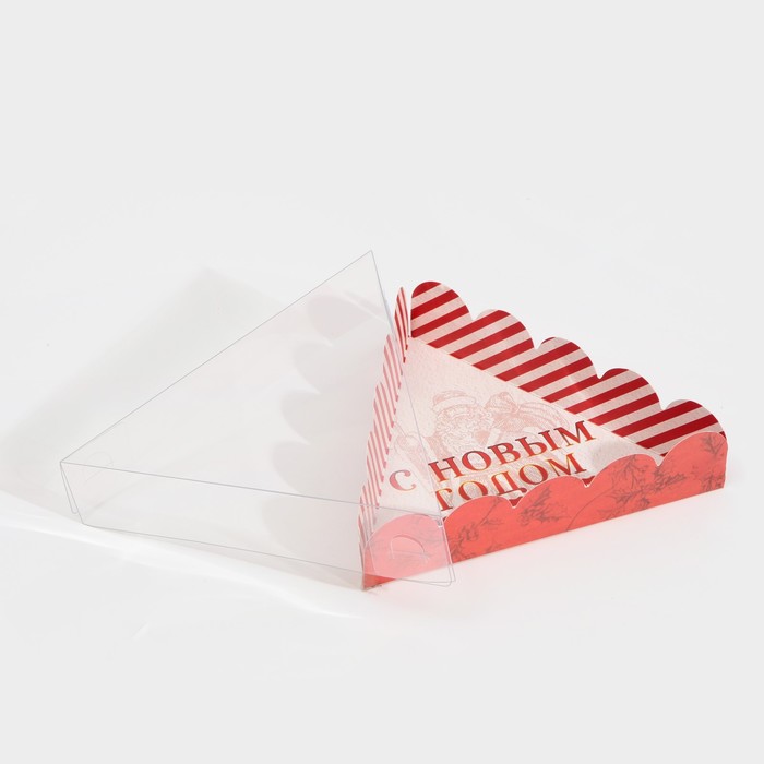 Коробка для кондитерских изделий с PVC крышкой «Ретро», 18 × 18 × 4  см